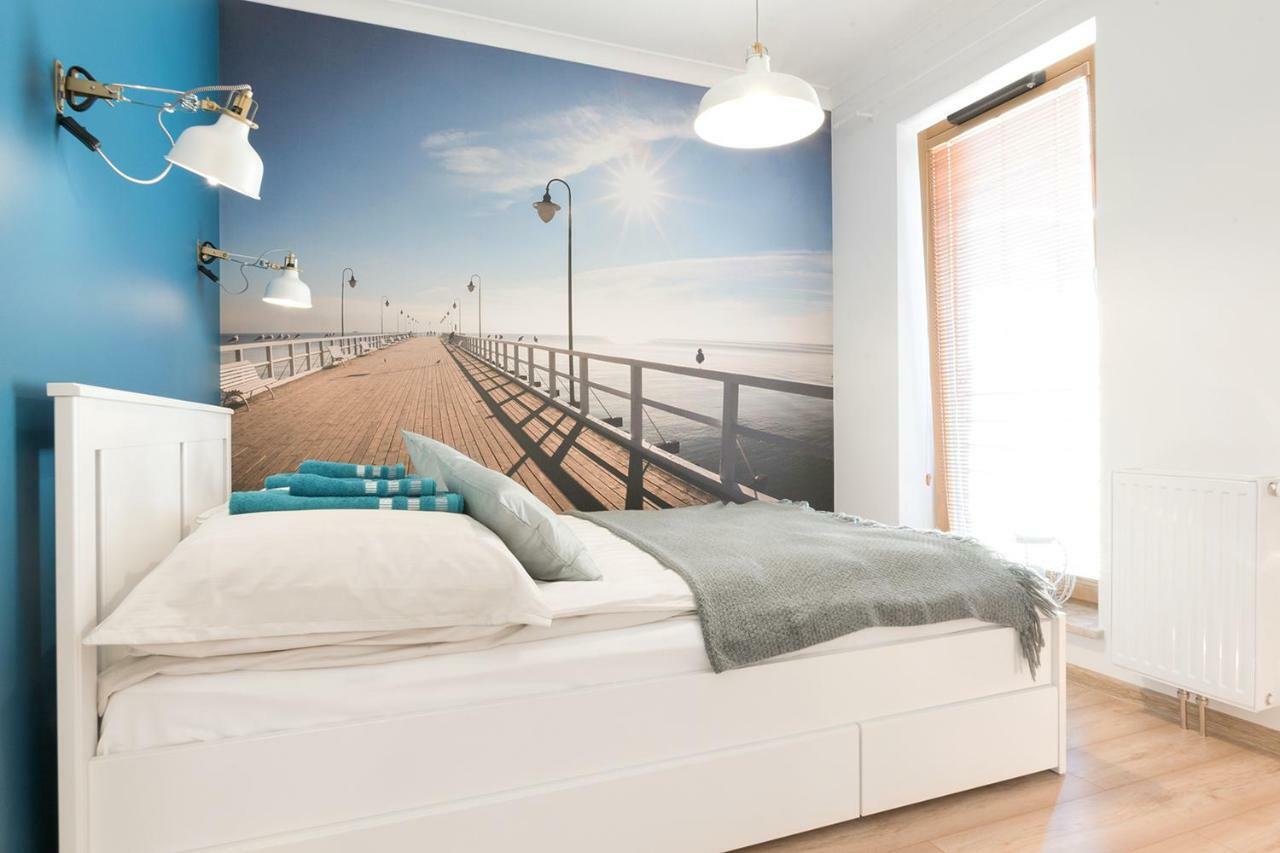 Blue Apartment In Vibrant Heart Of Gdynia Exterior photo